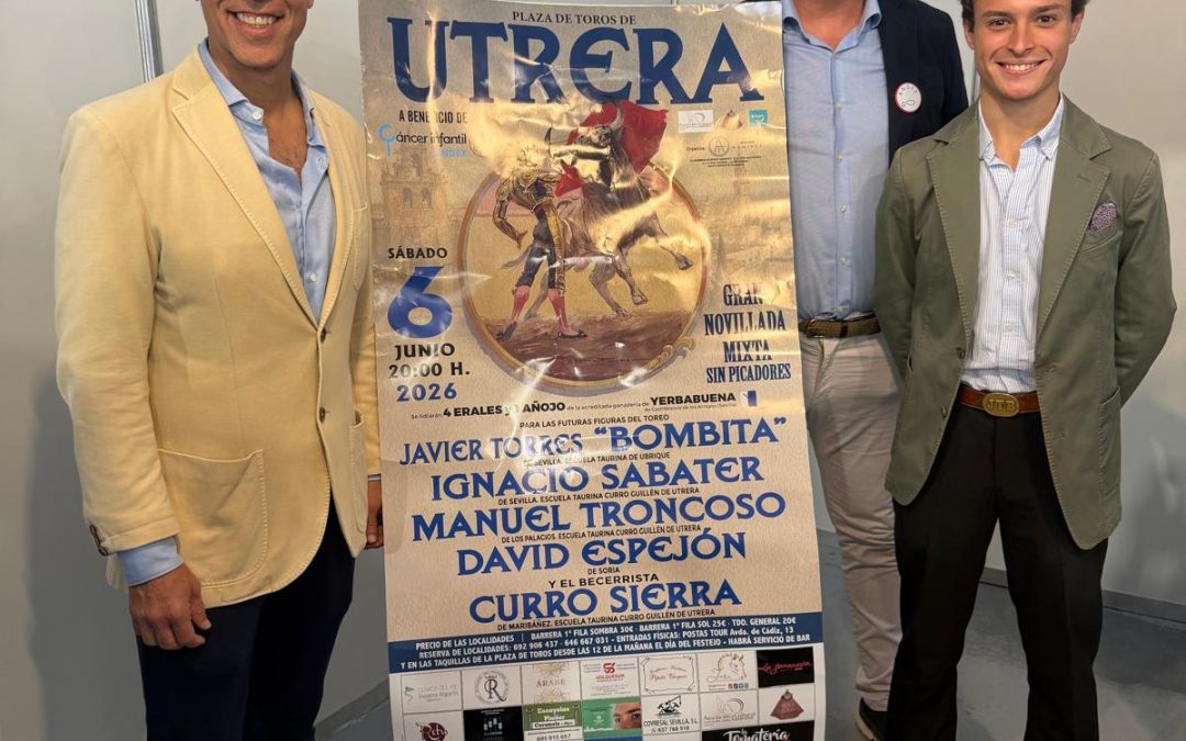 Utrera acogerá una novillada solidaria a beneficio de ANDEX el 6 de junio