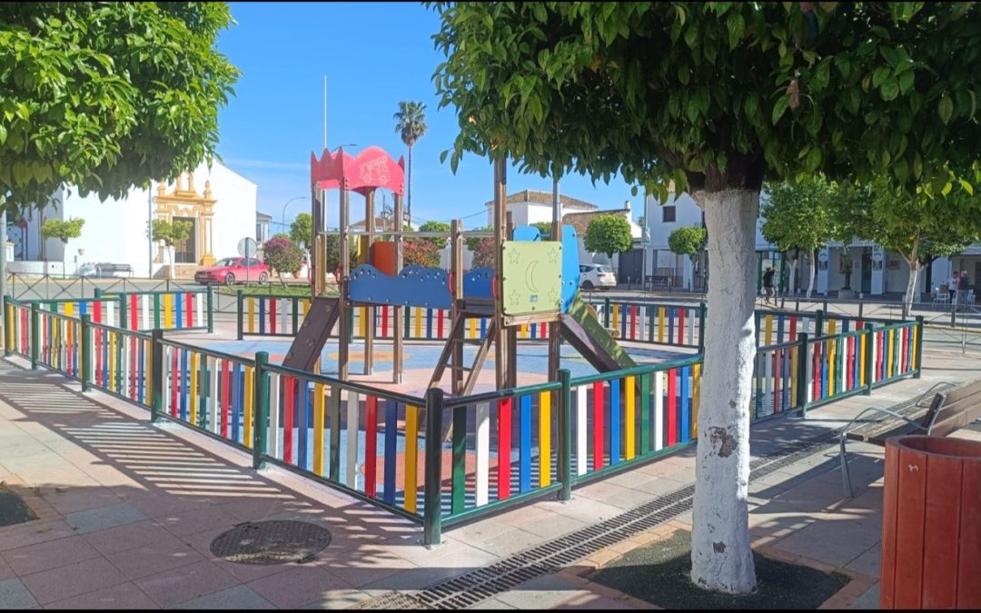 El parque infantil de Guadalema de los Quintero ya dispone de vallado perimetral