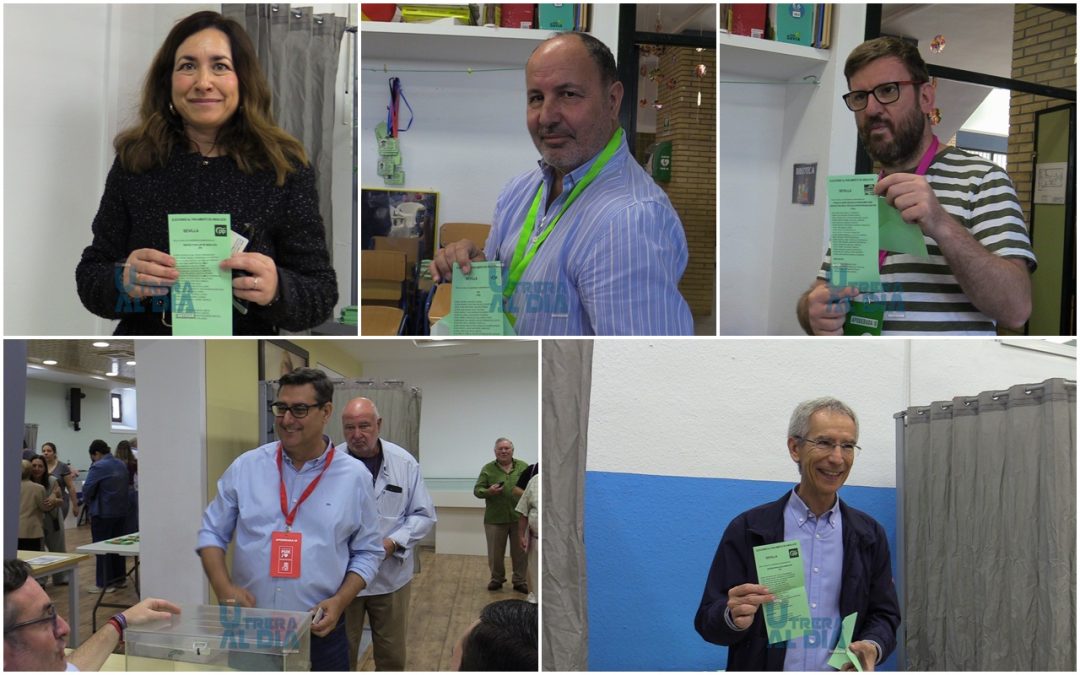 Los líderes políticos de Utrera llaman a la participación electoral en una jornada marcada por la normalidad (vídeo y galería)