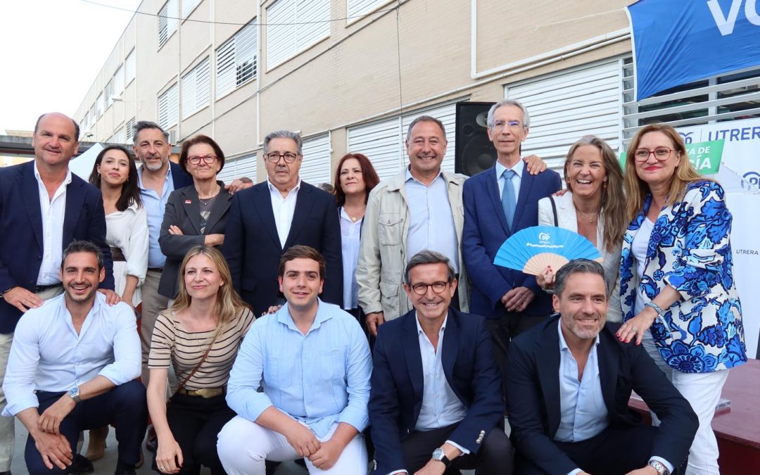 El PP celebra un acto público en Utrera para la recta final de la campaña electoral (vídeo y galería)