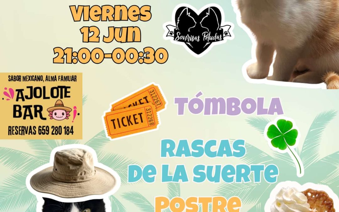 «Noche Michicana» solidaria para la asociación Sonrisas Peludas este 12 de junio