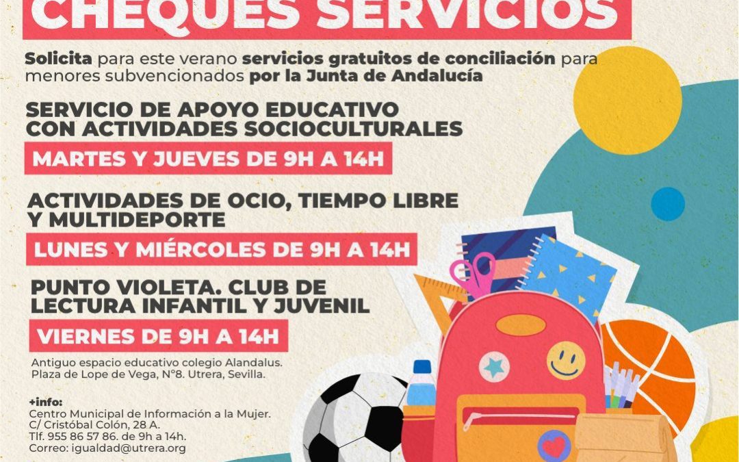 Igualdad pone en marcha el programa “Utrera, Ciudad Conciliadora” con actividades gratuitas para los niños en verano