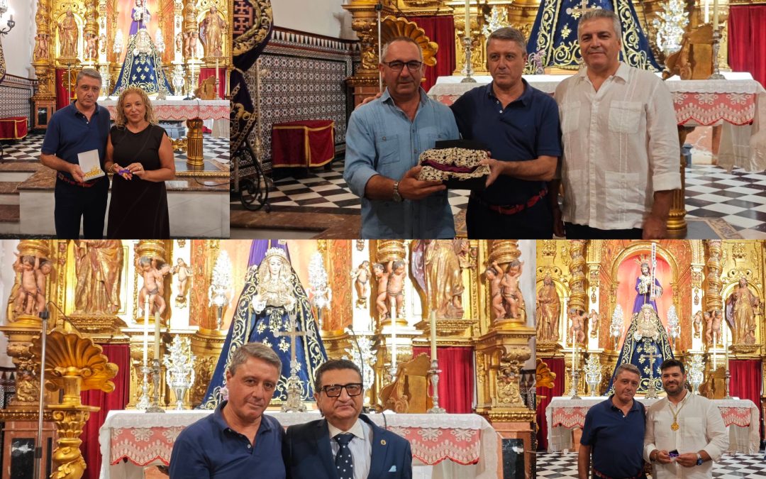 Varias cofradías utreranas ofrecen regalos a la Virgen de las Angustias en honor a su Coronación Canónica