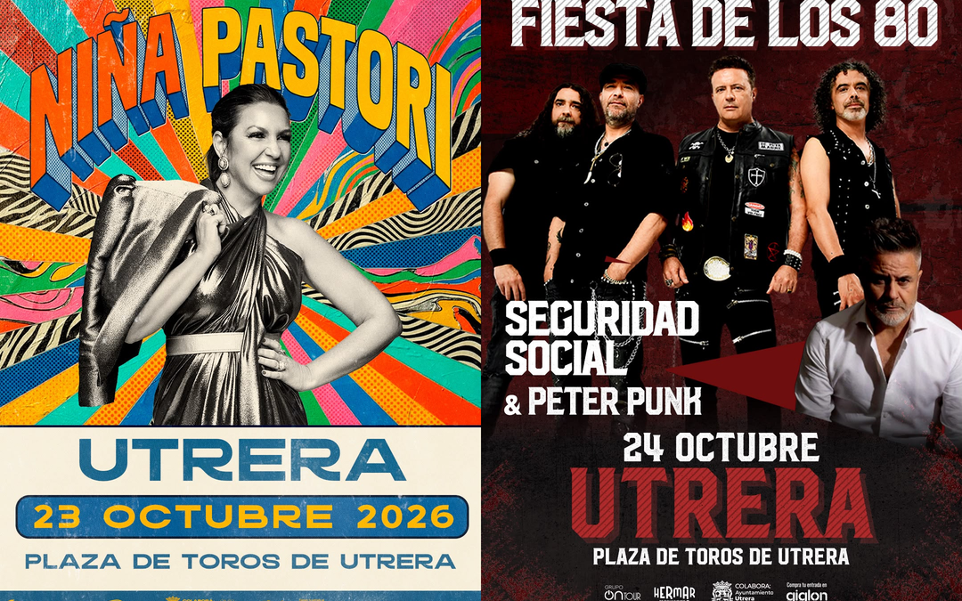 Niña Pastori y el grupo ochentero «Seguridad Social» estarán en la Plaza de Toros de Utrera el 23 y 24 de octubre