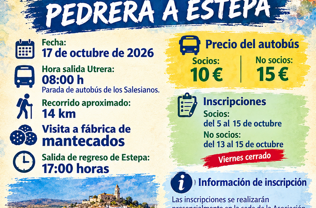 La Asociación Amigos del Camino de Santiago de Utrera organiza la Ruta Pedrera–Estepa por el histórico Camino de la Frontera