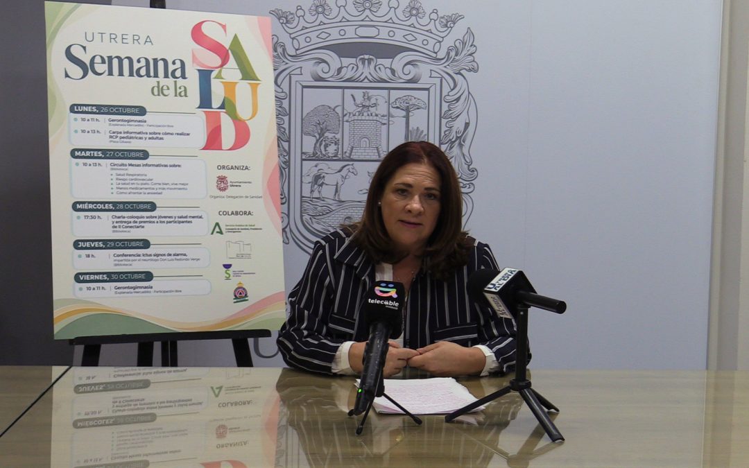 Utrera prepara la «Semana de la Salud» con mesas informativas, gimnasia y charlas médicas (vídeo)