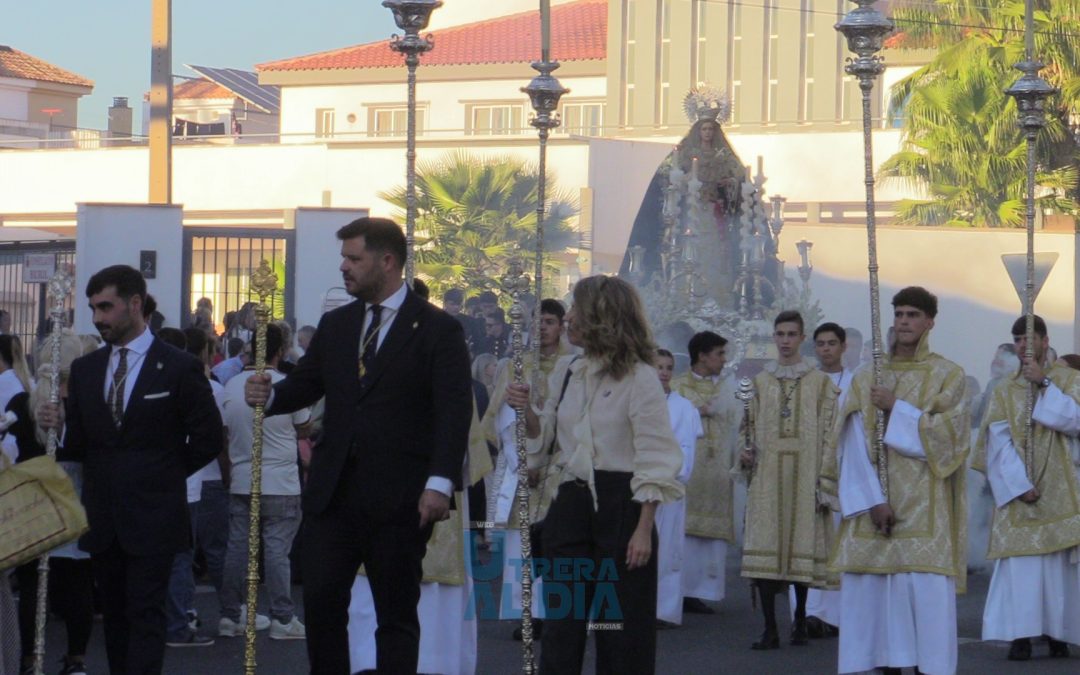 La Virgen de la Amargura regresó a su templo tras una semana en el Geriátrico (Vídeo y galería)